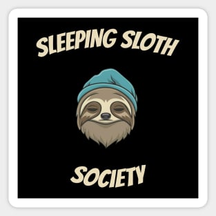 Sleeping Sloth Society Sticker